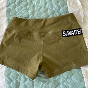 Savage Barbell Booty Shorts